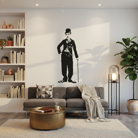 Adesivo de Parede Charlie Chaplin 1