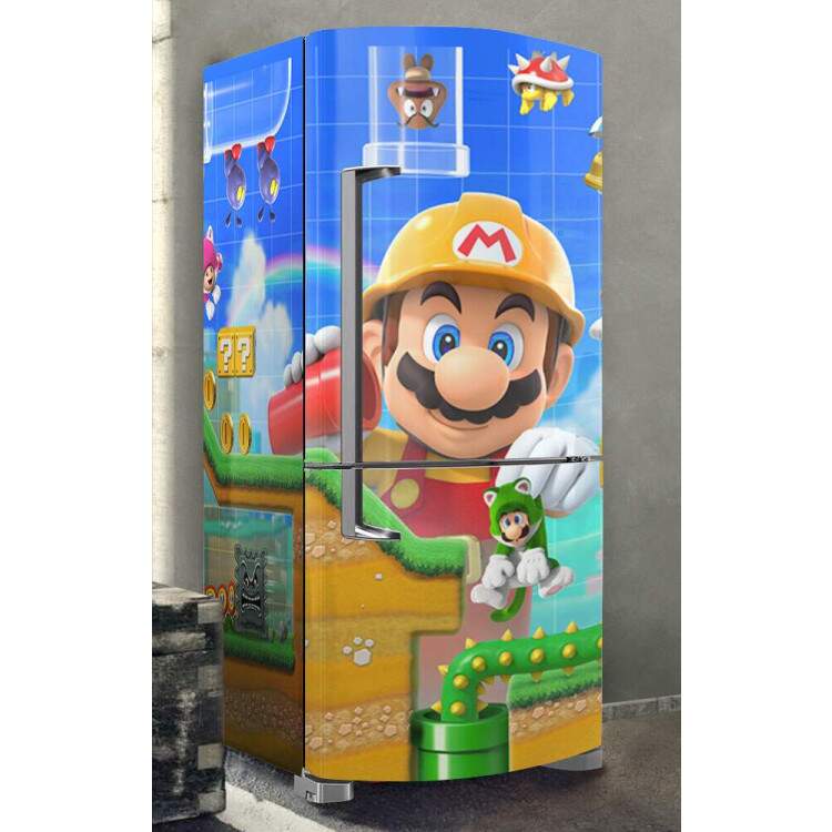 Envelopamento de Geladeira Mario World 2