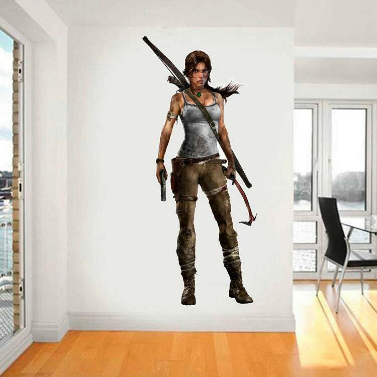 Adesivo de Parede Tomb Raider Lara Croft 3