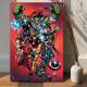Placa Decorativa Marvel Her�is