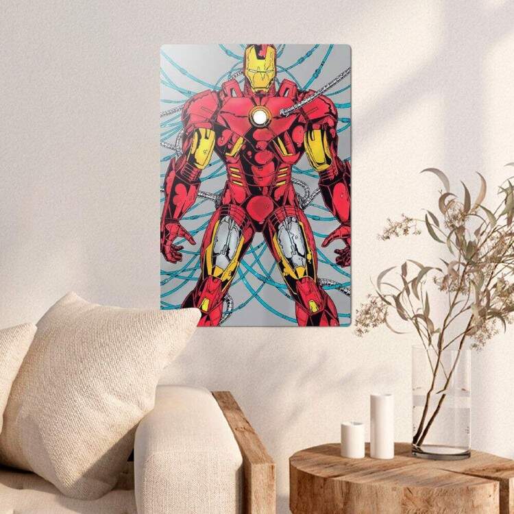 Placa Decorativa Marvel Homem de Ferro