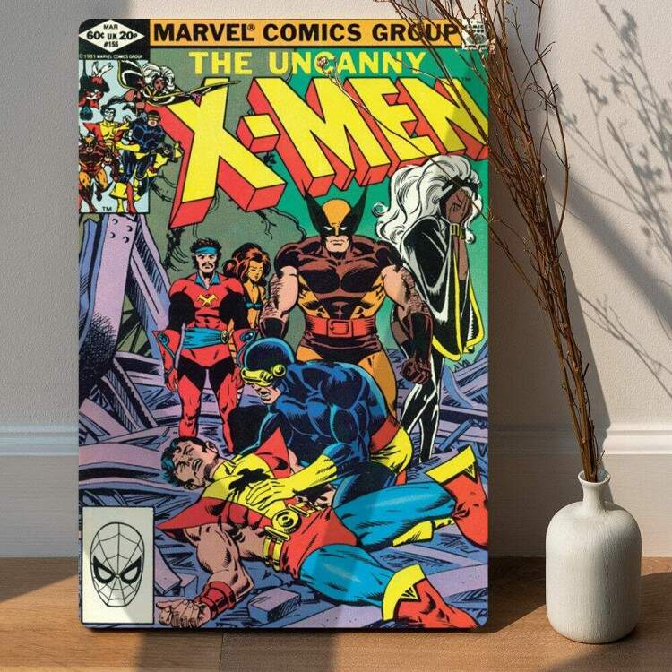 Placa Decorativa Marvel X Men 2