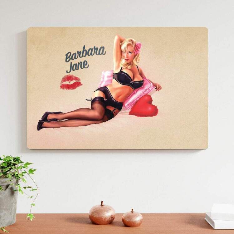 Placa Decorativa Pin-Up Sensual 2