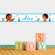 Adesivo Faixa Infantil Moana Baby com Nome