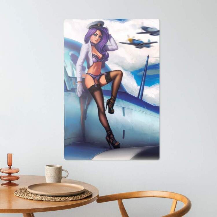 Placa Decorativa Pin-up Aeronutica 2