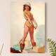 Placa Decorativa Pin-up Coisas Esparramadas