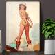 Placa Decorativa Pin-up Coisas Esparramadas