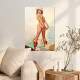 Placa Decorativa Pin-up Coisas Esparramadas