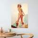 Placa Decorativa Pin-up Coisas Esparramadas