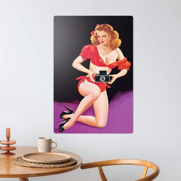 Placa Decorativa Pin-up Fotografa