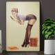 Placa Decorativa Pin-up Livros