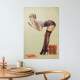 Placa Decorativa Pin-up Livros