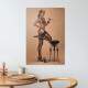 Placa Decorativa Pin-up Pintura