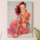 Placa Decorativa Pin-up Tatuagem