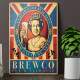 Placa decorativa Bebidas 1 Brewco