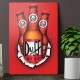 Placa decorativa Bebidas 11 Duff