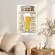 Placa decorativa Bebidas 13 Beer