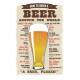 Placa decorativa Bebidas 13 Beer