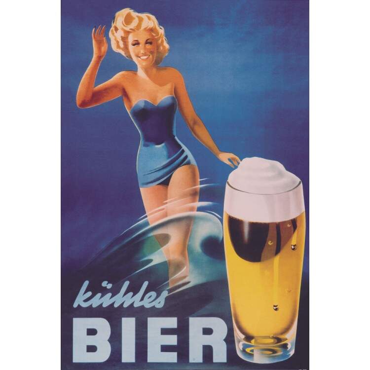 Placa decorativa Bebidas 19 Bier