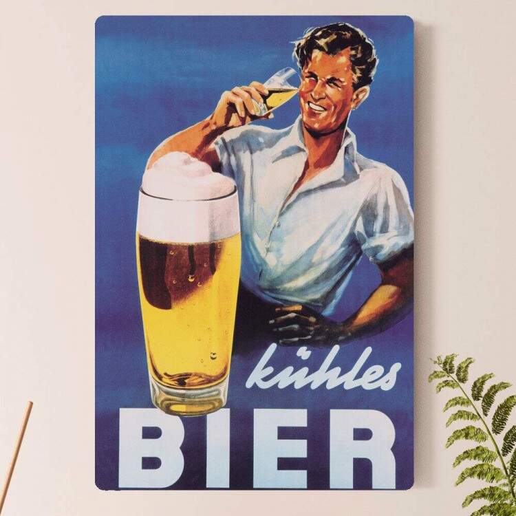 Placa decorativa Bebidas 21 Bier