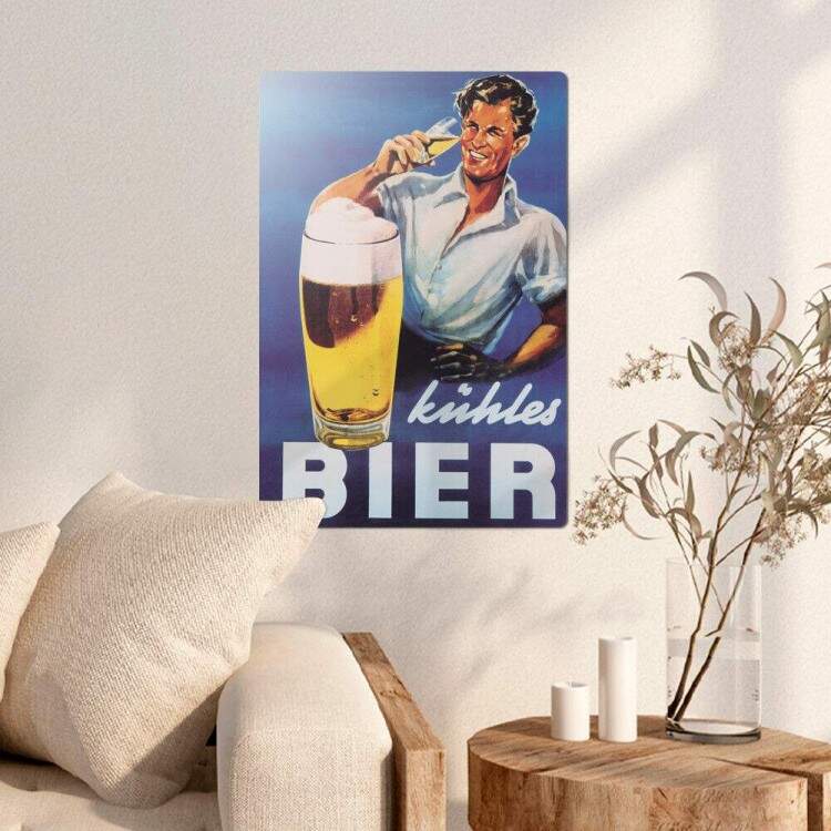 Placa decorativa Bebidas 21 Bier