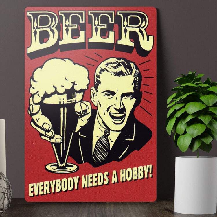 Placa decorativa Bebidas 22 Beer