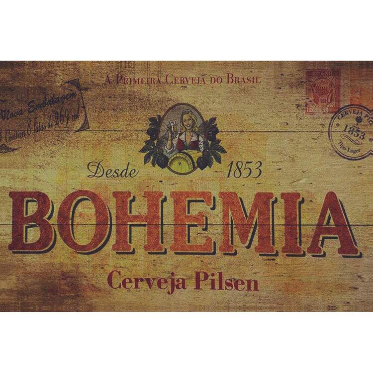 Placa decorativa Bebidas 42 Bohemia