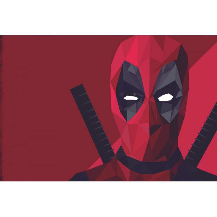 Placa Decorativa Lowpoly Heris 1 Deadpool