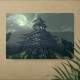Placa Decorativa Pixel Art Paisagem 2