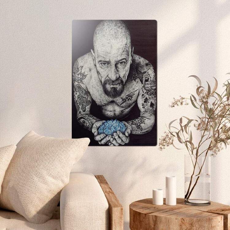 Placa decorativa Breaking Bad Tattos Referncias