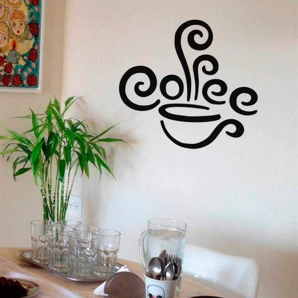 Adesivo de Parede para Cozinha Coffe