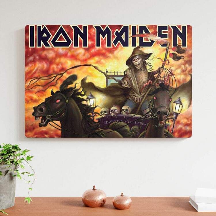 Placa Decorativa Iron Maiden 1