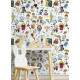 Papel de Parede Infantil Mod 128 Escola