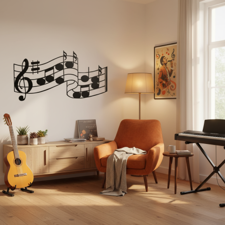 Adesivo de Parede Partitura