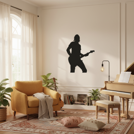Adesivo de Parede Guitarrista 2