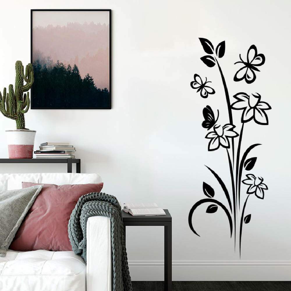 Adesivo decorativo para box de banheiro Floral mod 5