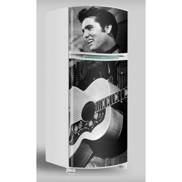 Adesivo para Envelopamento de Geladeira Porta Elvis Presley