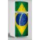 Adesivo para Envelopamento de Geladeira Porta Bandeira do Brasil
