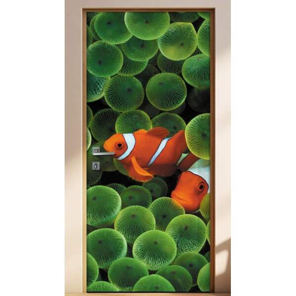 Adesivo Para Porta Animais Peixes Mod. 1