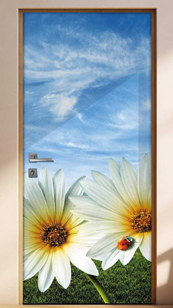 Adesivo Para Porta Animais Joaninha E Margarida Mod. 9