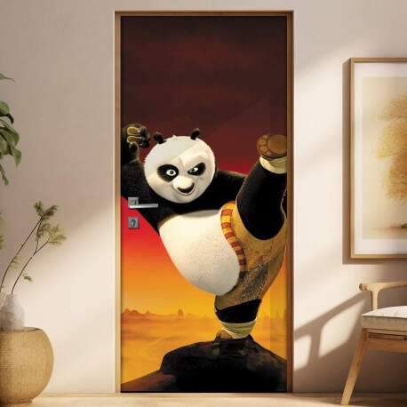 Adesivo para Porta Infantil Kung Fu Panda