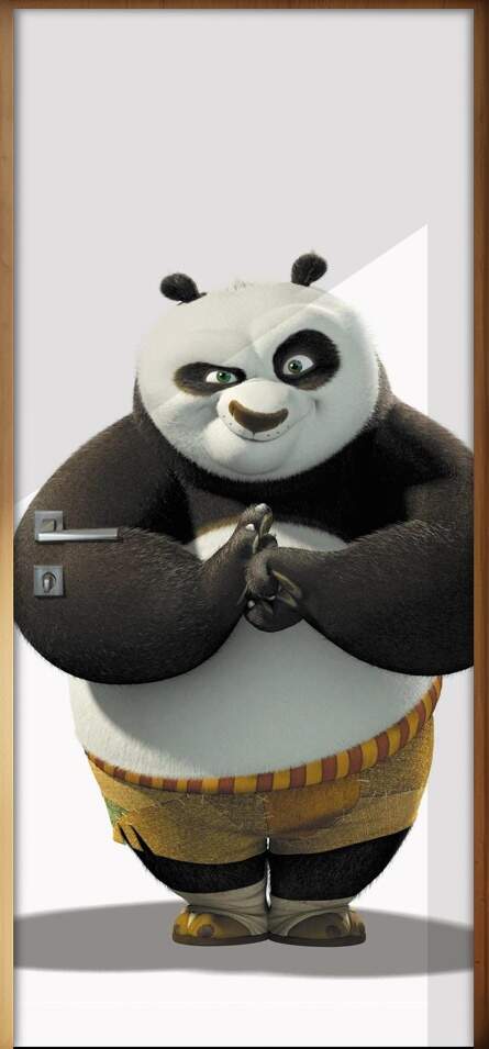 Adesivo para Porta Infantil Kung Fu Panda 2