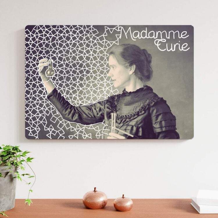 Placa Decorativa Marie Curie 4