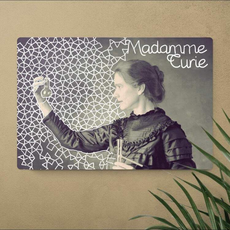 Placa Decorativa Marie Curie 4