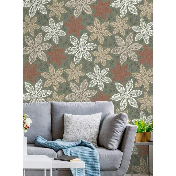 Papel de Parede Floral Mod 159