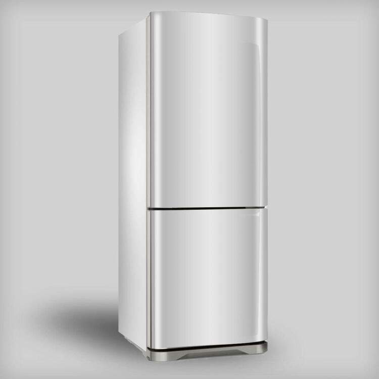 Adesivo para Envelopamento de Geladeira Toda Branco
