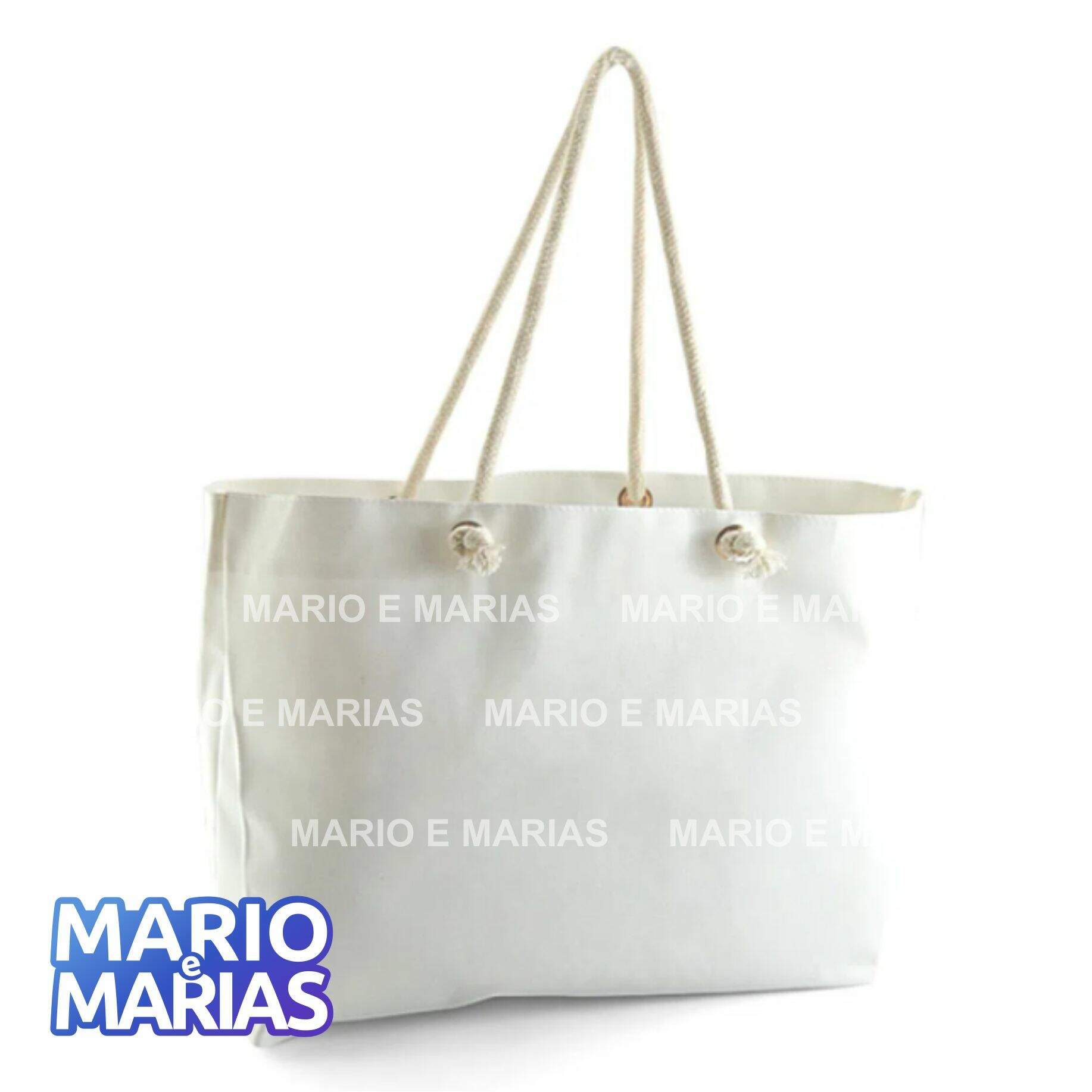 canvas bolsa with rope handles