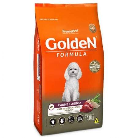 Ração golden carne raças pequenas clearance