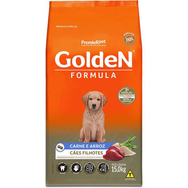 Ração golden filhotes carne e arroz clearance