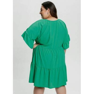 Vestido Plus Size Babado